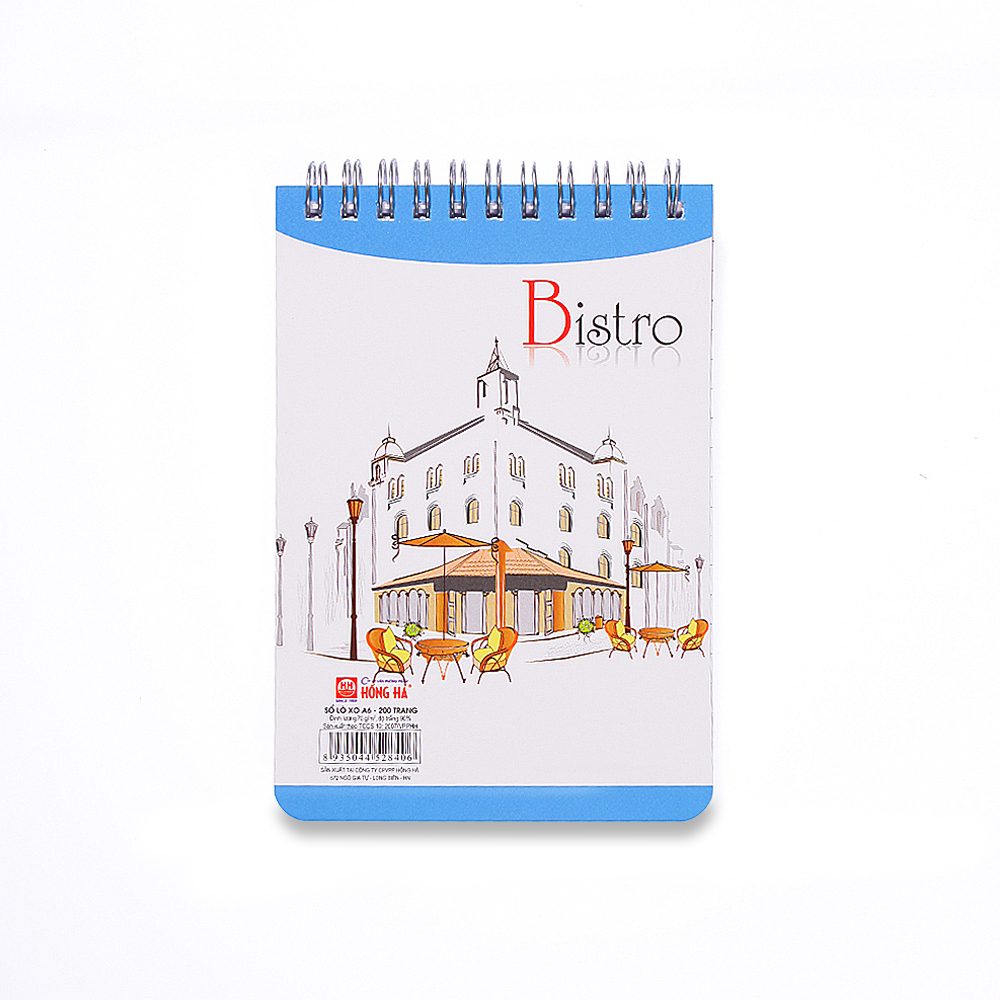 Sổ lò xo Bistro A6 Hồng Hà Sổ lò xo Bistro A6 Hồng Hà