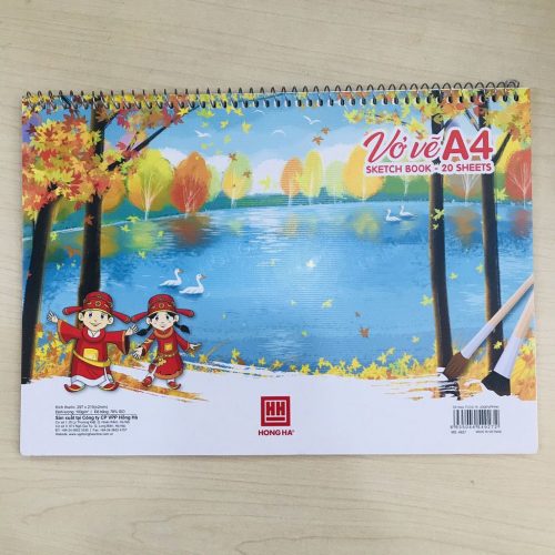 Vở Vẽ A4 Lò Xo Hồng Hà